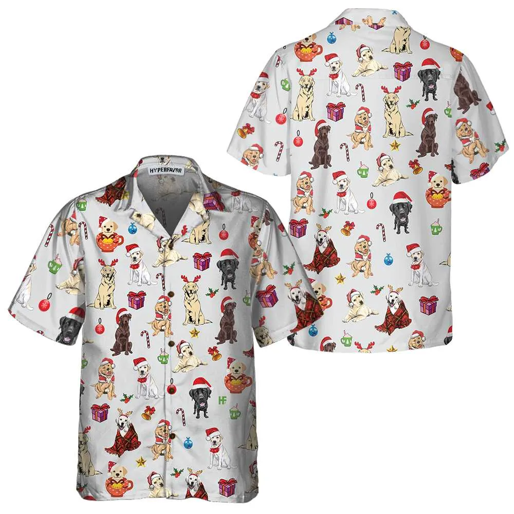 Adorable Labrador Retriever For Christmas Hawaiian Shirt, Funny Labrador Christmas Shirt, Best Christmas Gift