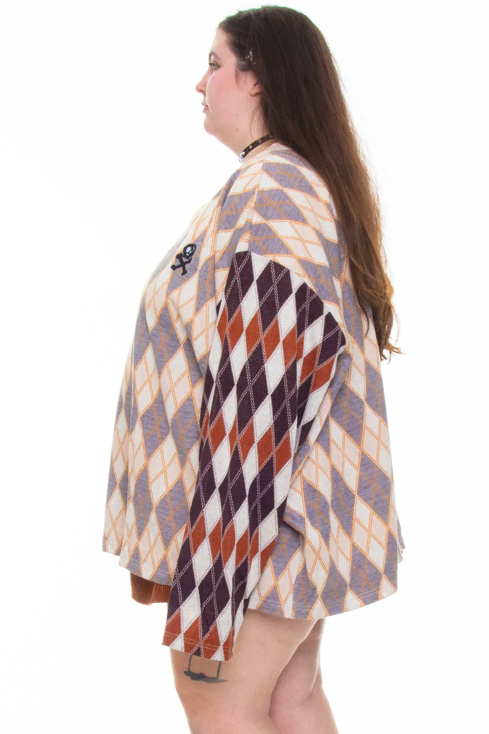 Argyle Darlene Oversized Henley