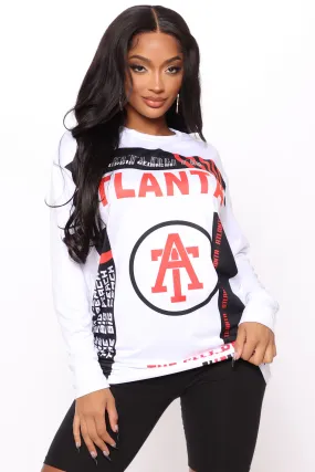 Atlanta Livin Tunic top - Red/Black