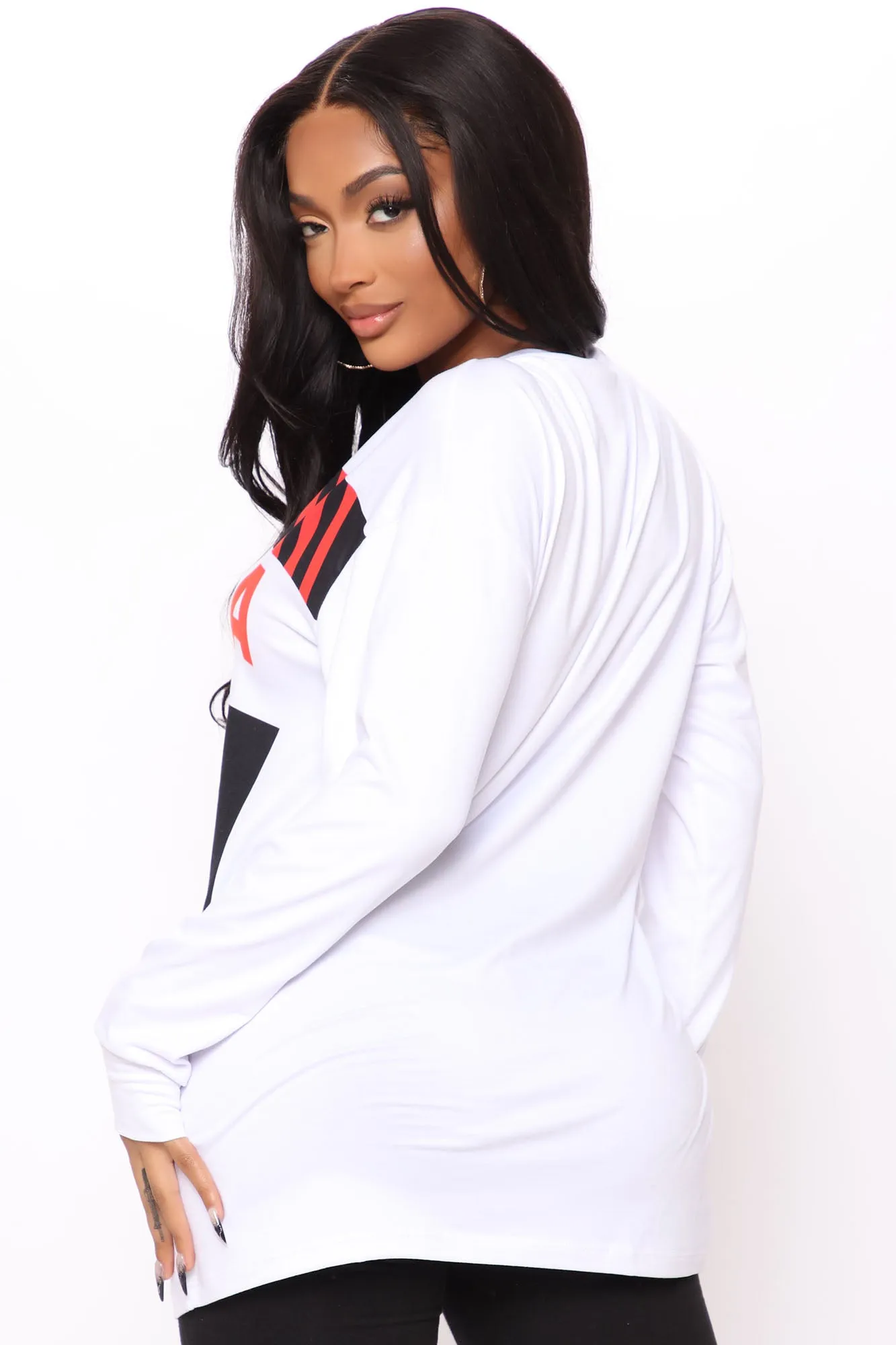 Atlanta Livin Tunic top - Red/Black