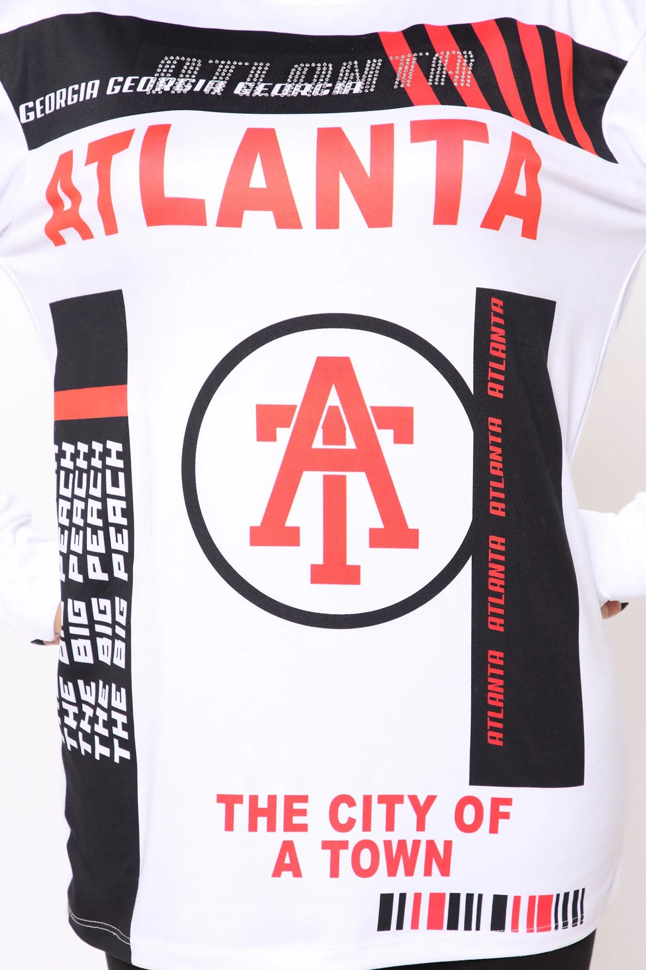 Atlanta Livin Tunic top - Red/Black