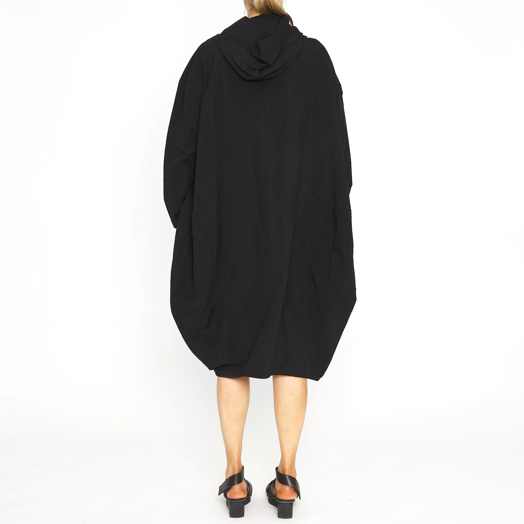 Black Waving in the Rain Coat