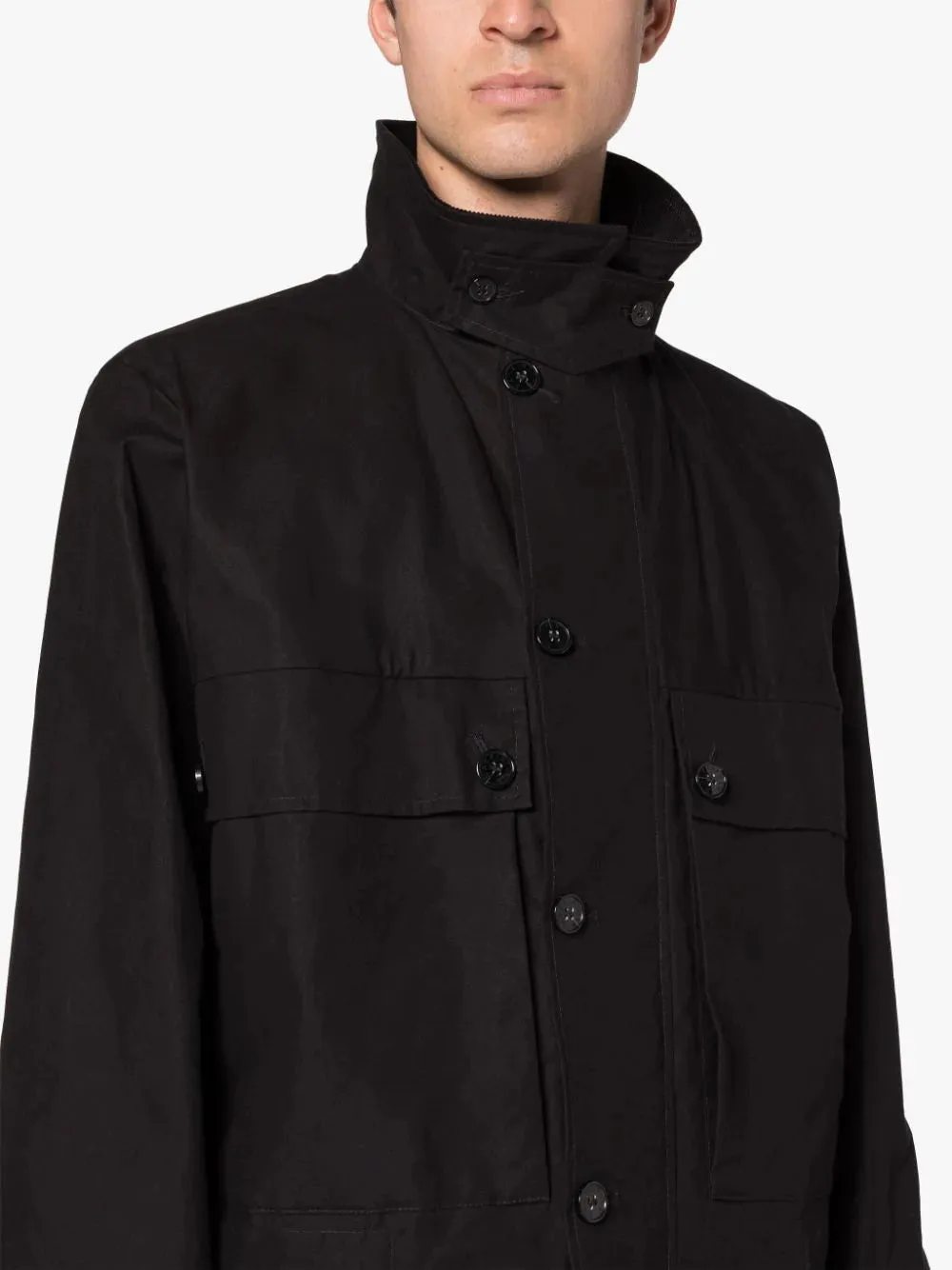 Country Dark Indigo Waxed Cotton Coat