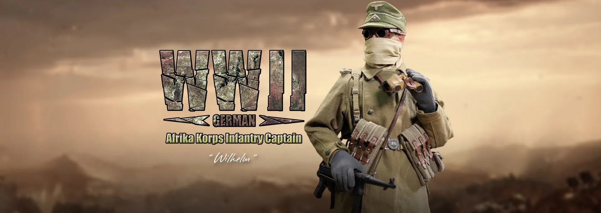 DID - WWII German Afrika Korps Infantry Captain - Wilhelm