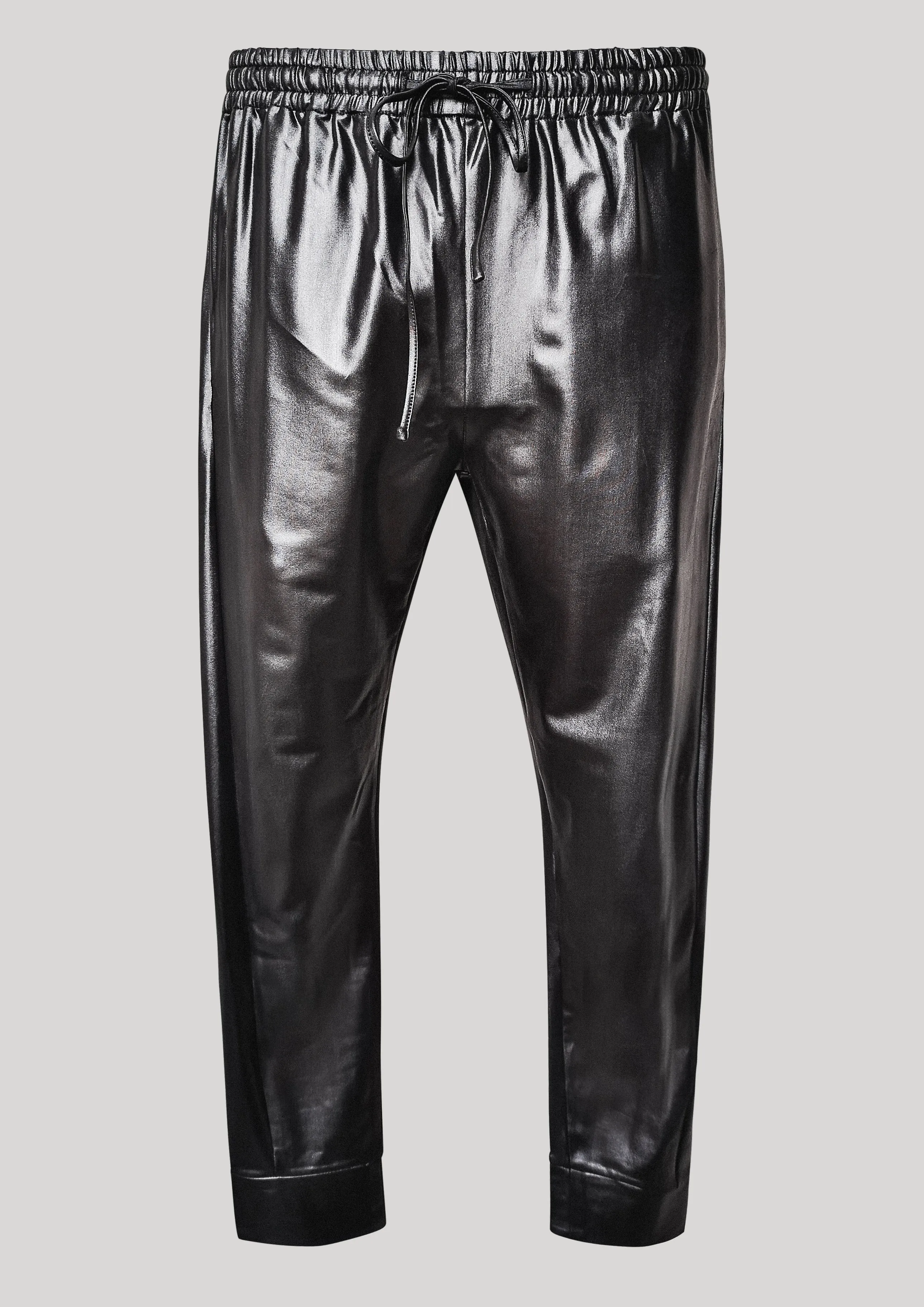 ELEGANT SWEATPANTS - black shiny