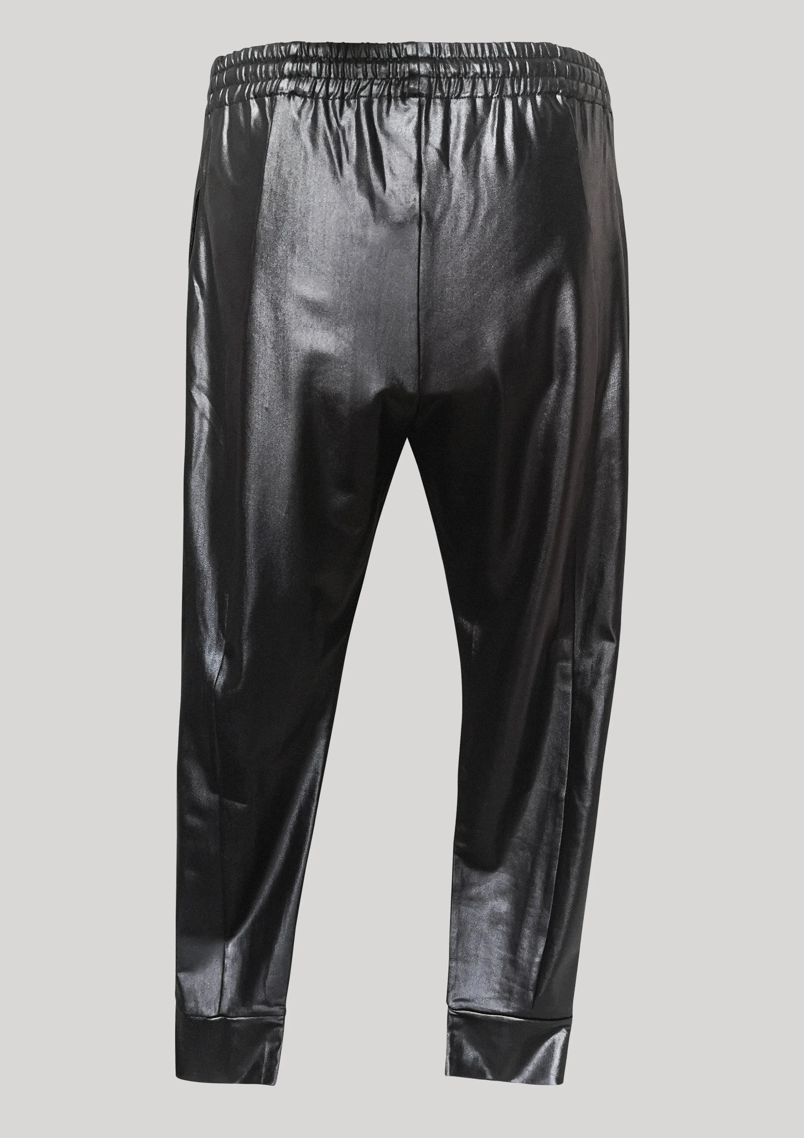 ELEGANT SWEATPANTS - black shiny