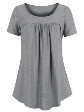 Fashion Hem Pleated Tunic