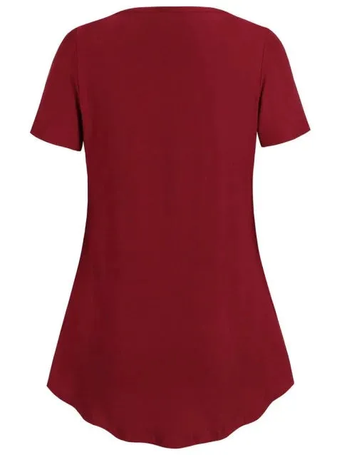 Fashion Hem Pleated Tunic