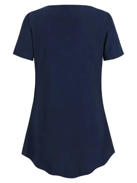 Fashion Hem Pleated Tunic