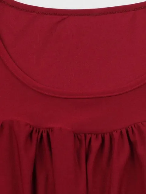 Fashion Hem Pleated Tunic