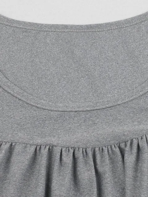 Fashion Hem Pleated Tunic