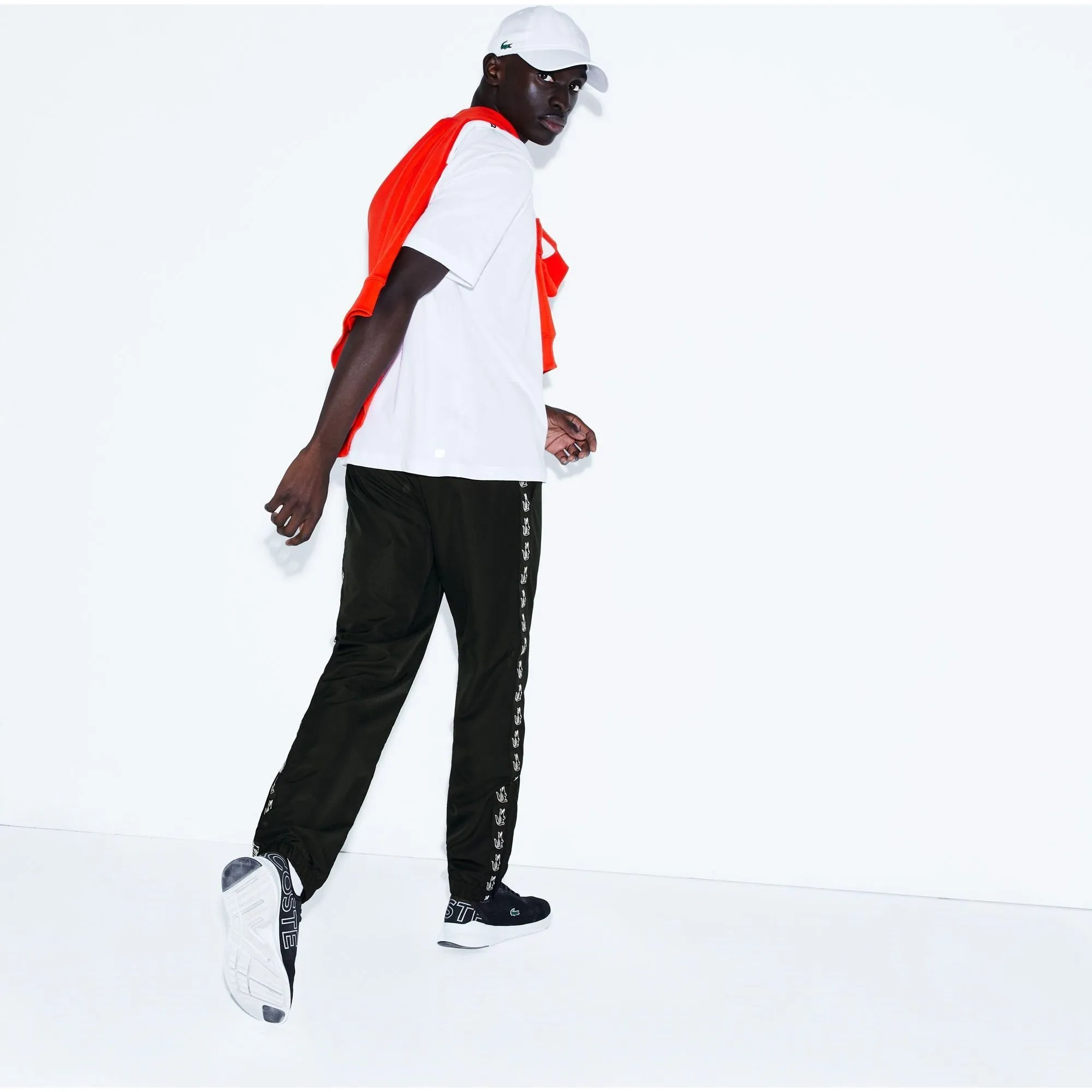 LACOSTE Sport Band Tennis Sweatpants, Black