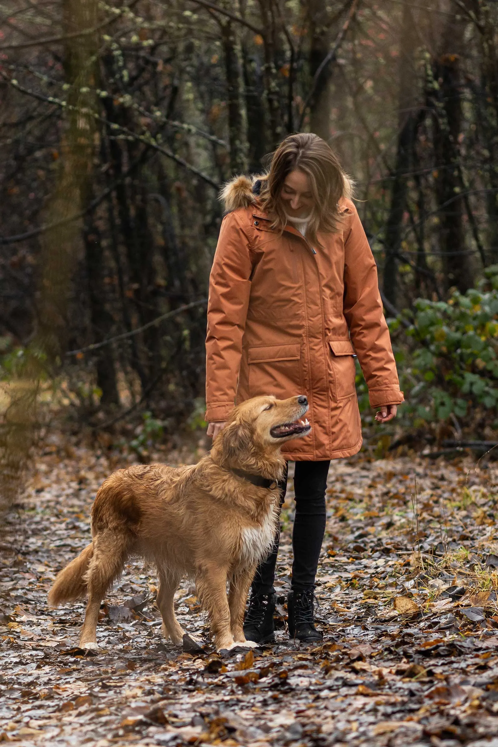 Lyra Womens Parka Jacket Copper
