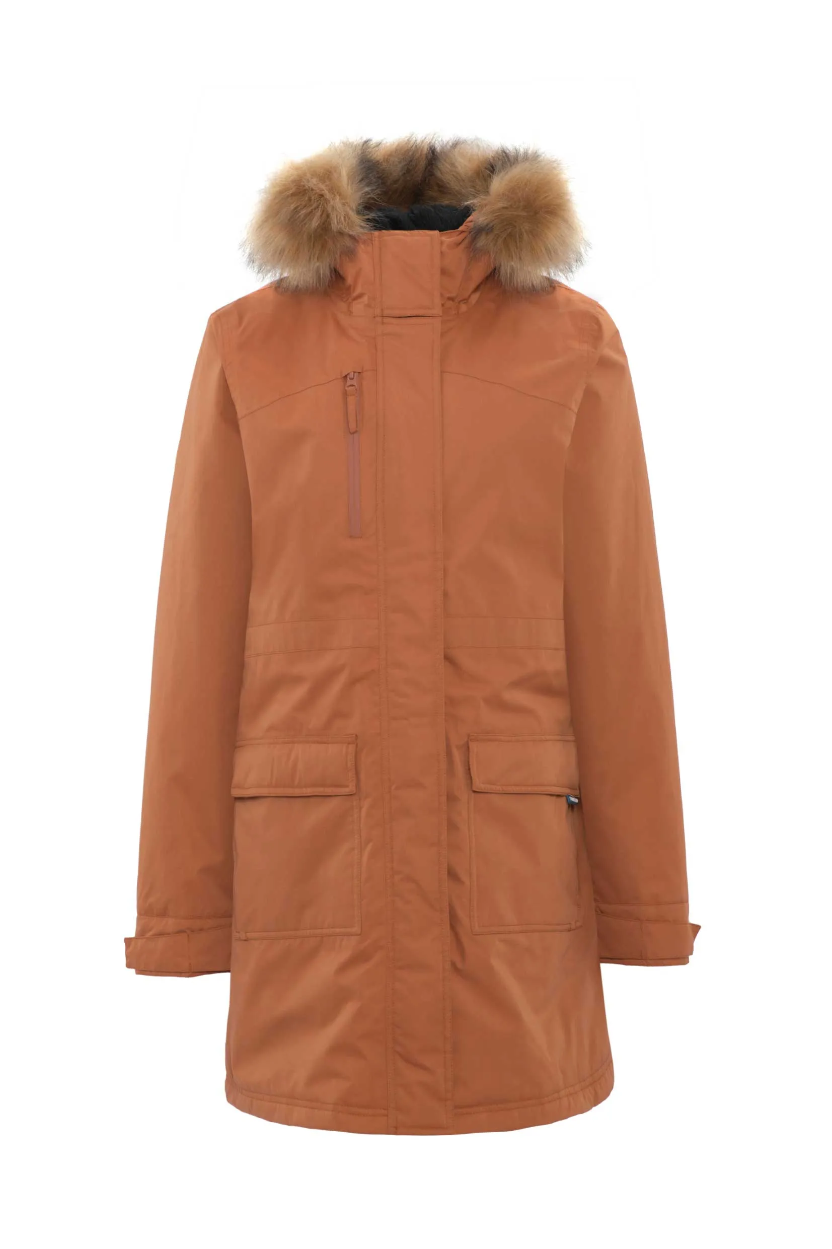 Lyra Womens Parka Jacket Copper