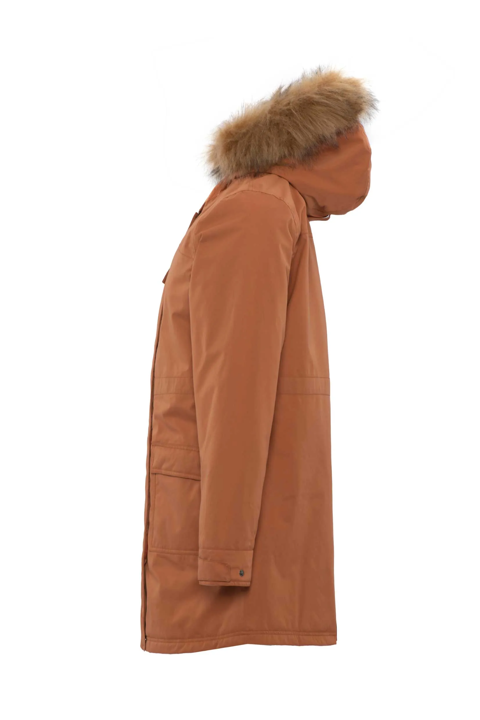 Lyra Womens Parka Jacket Copper