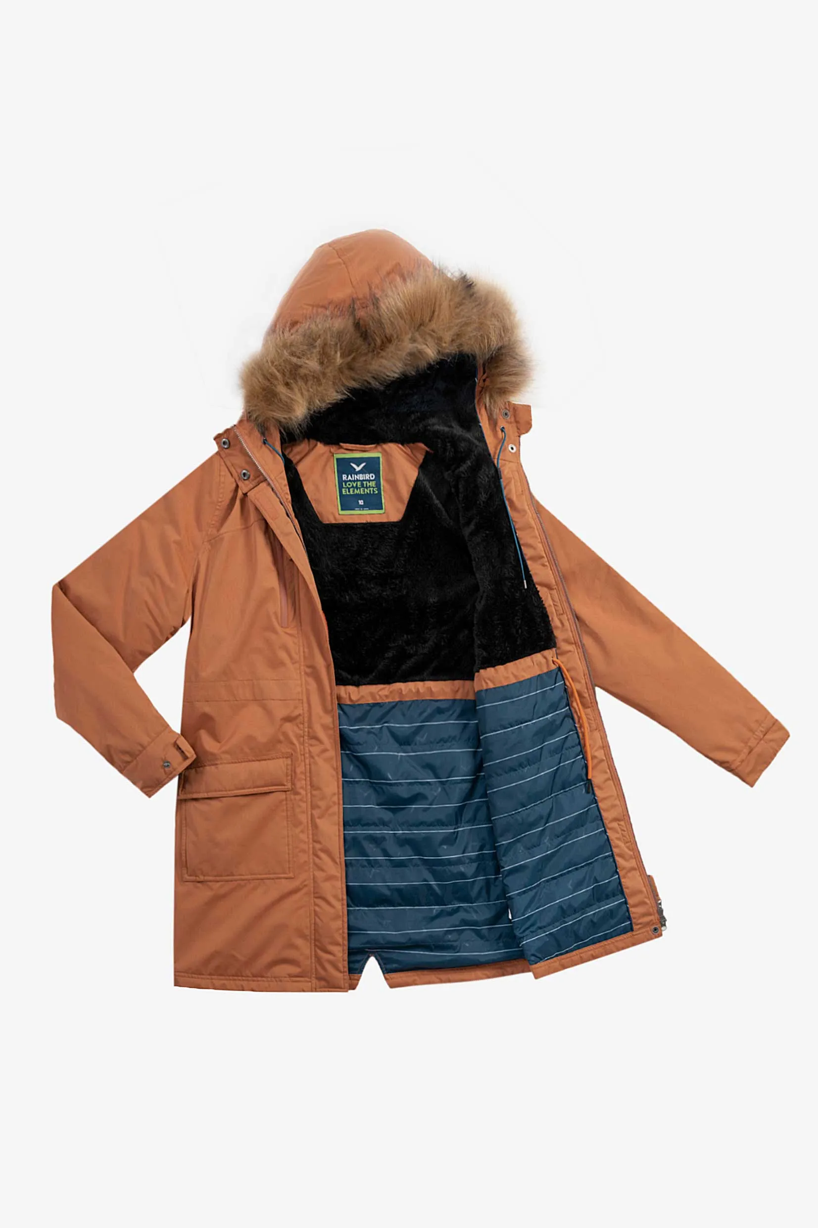 Lyra Womens Parka Jacket Copper