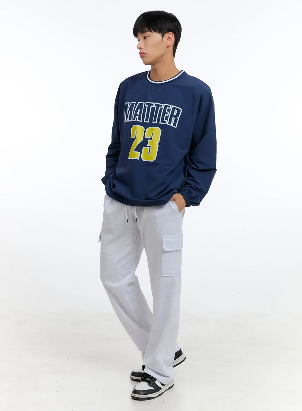 Men's Cargo Sweatpants (White) IG421