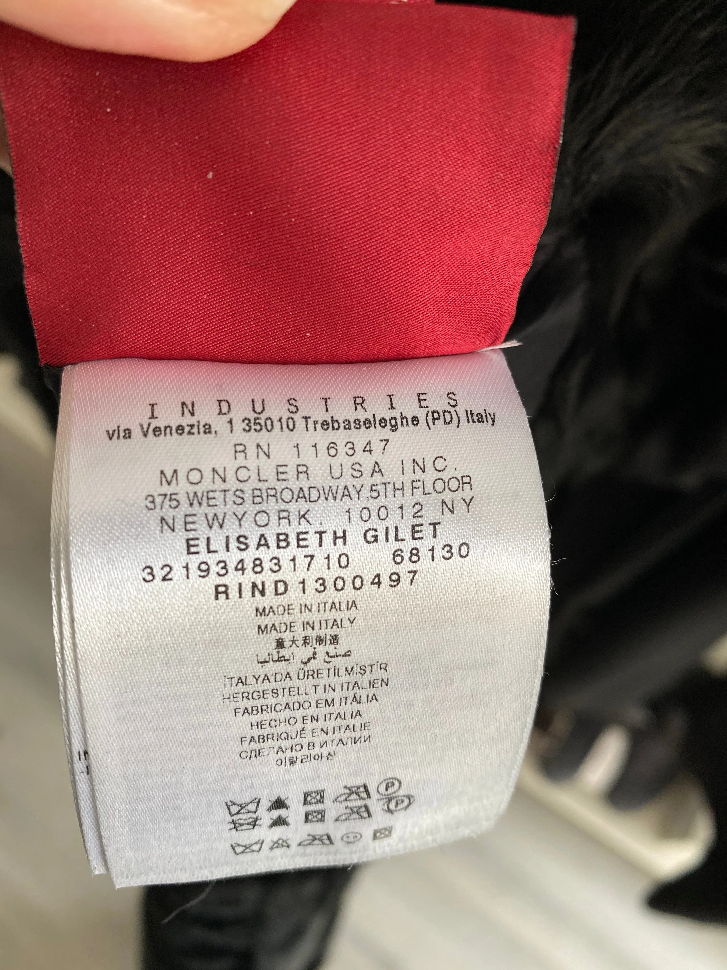 Moncler Gamme Rouge Lamb Fur and Nylon Reversible Sleeveless Coat - S