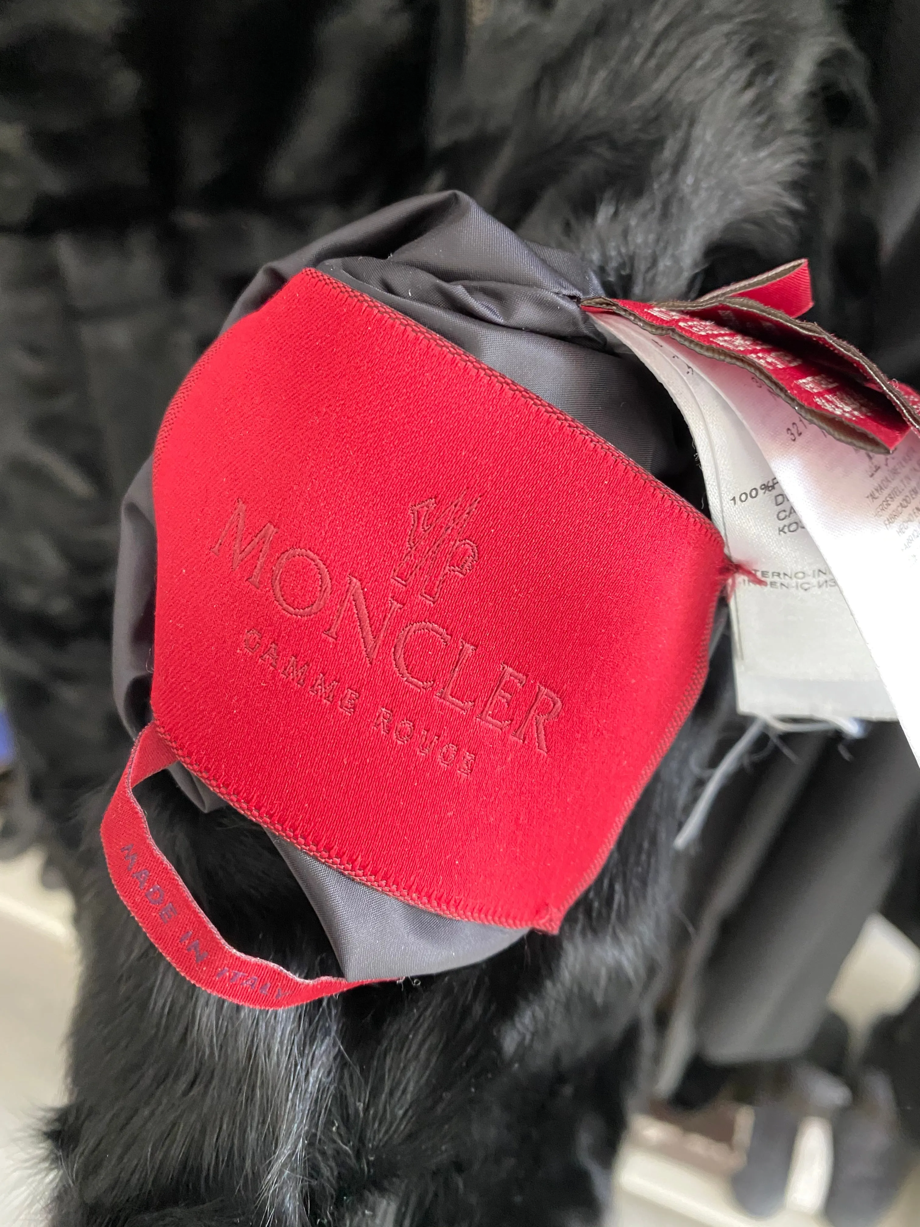 Moncler Gamme Rouge Lamb Fur and Nylon Reversible Sleeveless Coat - S