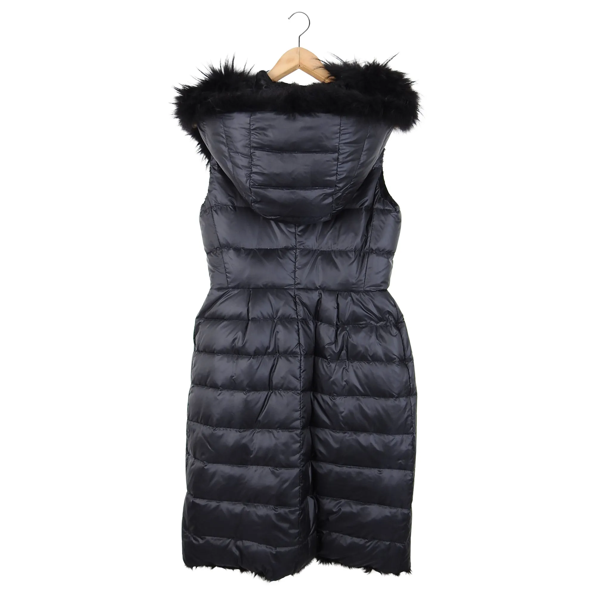 Moncler Gamme Rouge Lamb Fur and Nylon Reversible Sleeveless Coat - S