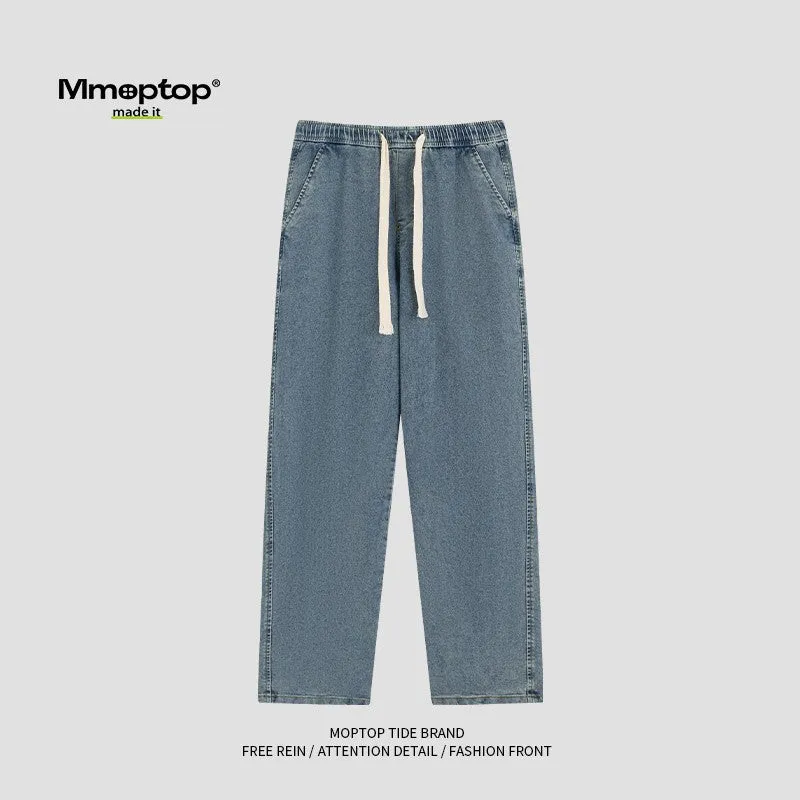 new winter straight pants light jeans