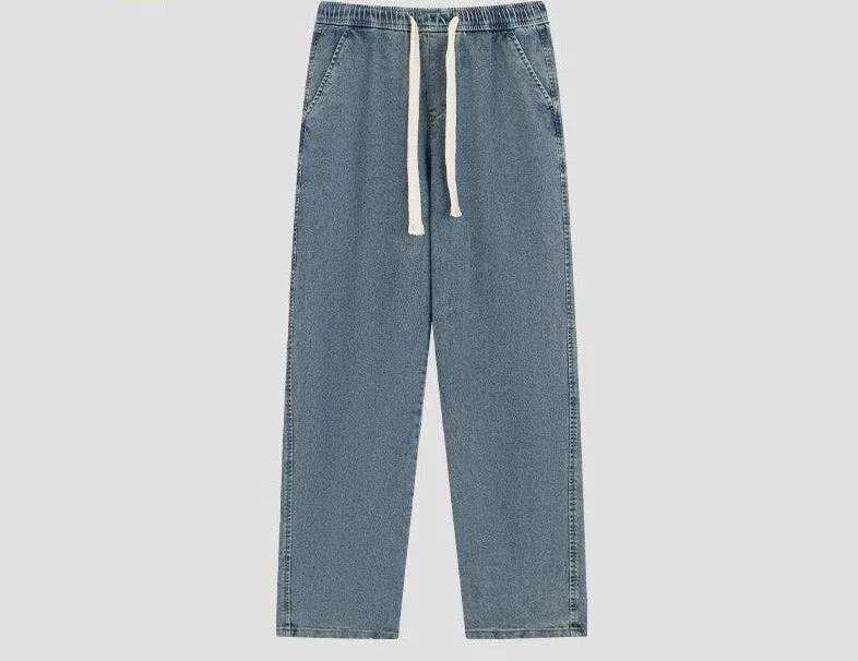 new winter straight pants light jeans