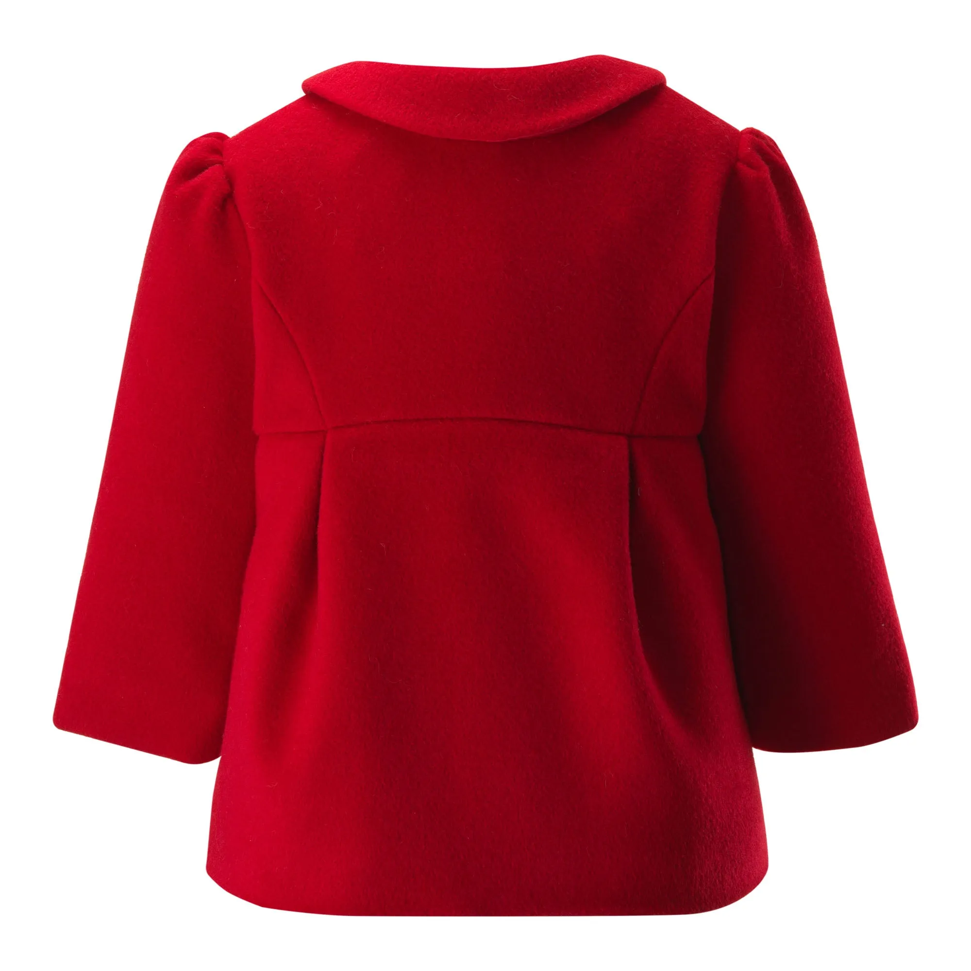 Red Bow Trim Coat