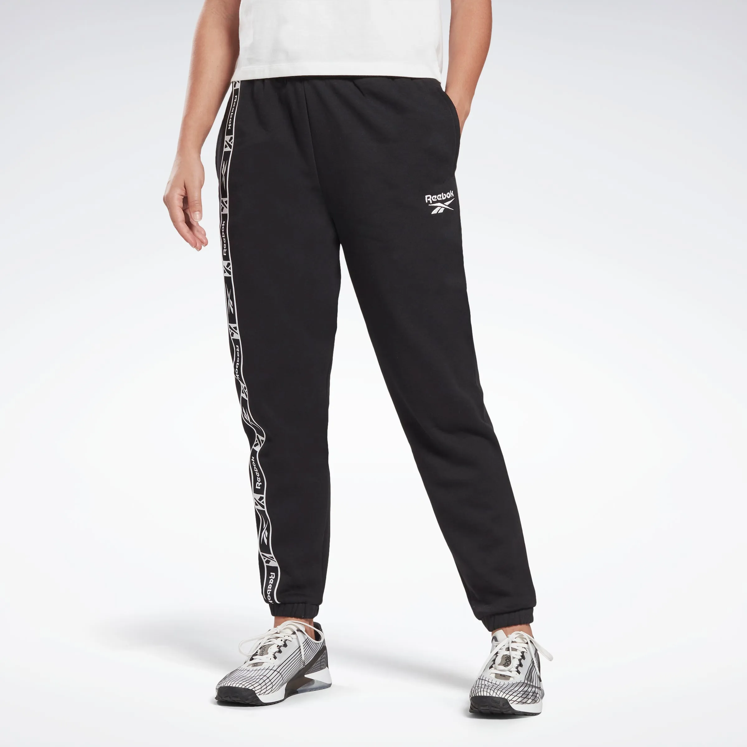 Reebok Apparel Women Tape Pack Joggers Black