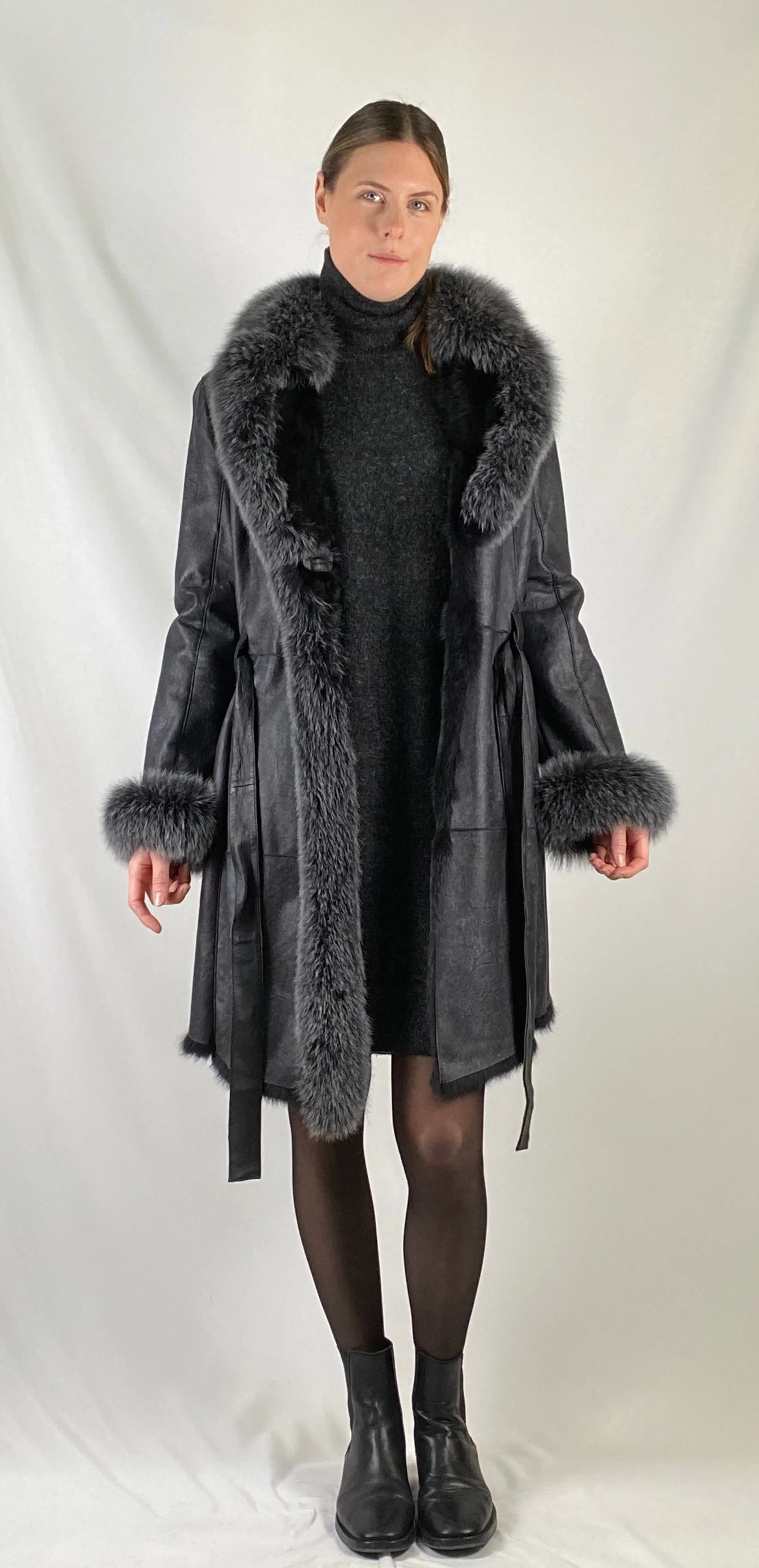Shearling Rex Belted