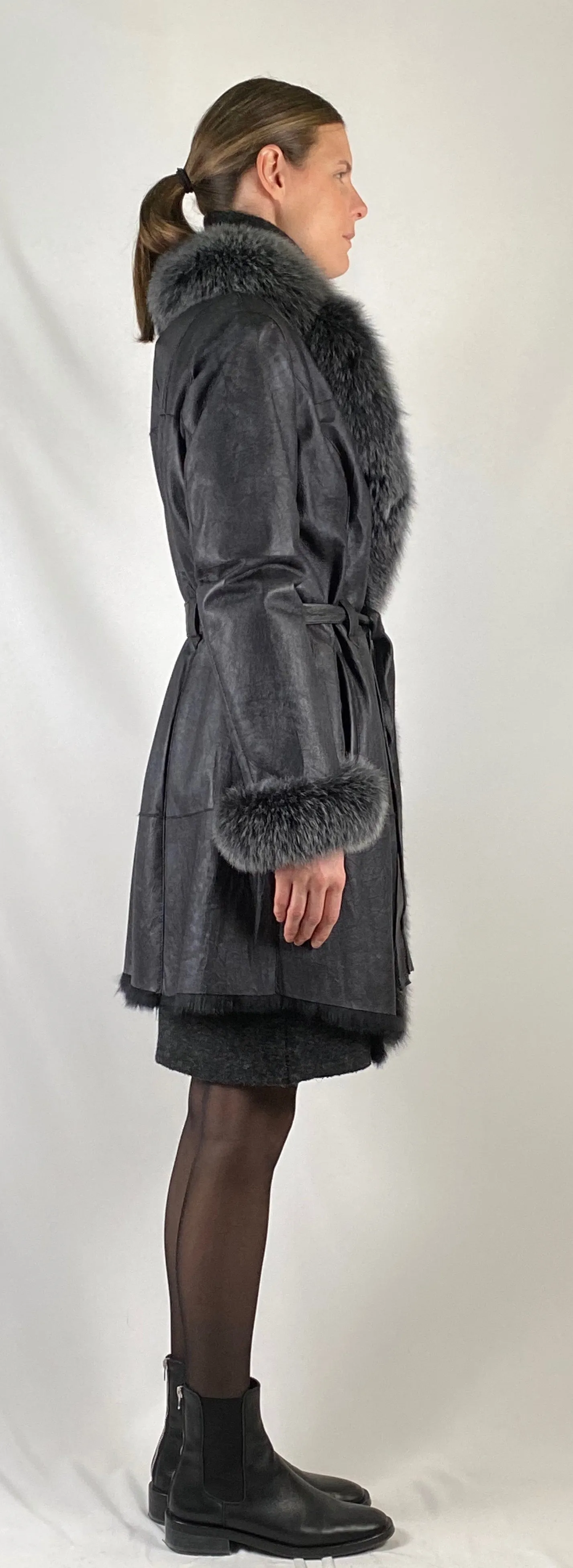 Shearling Rex Belted