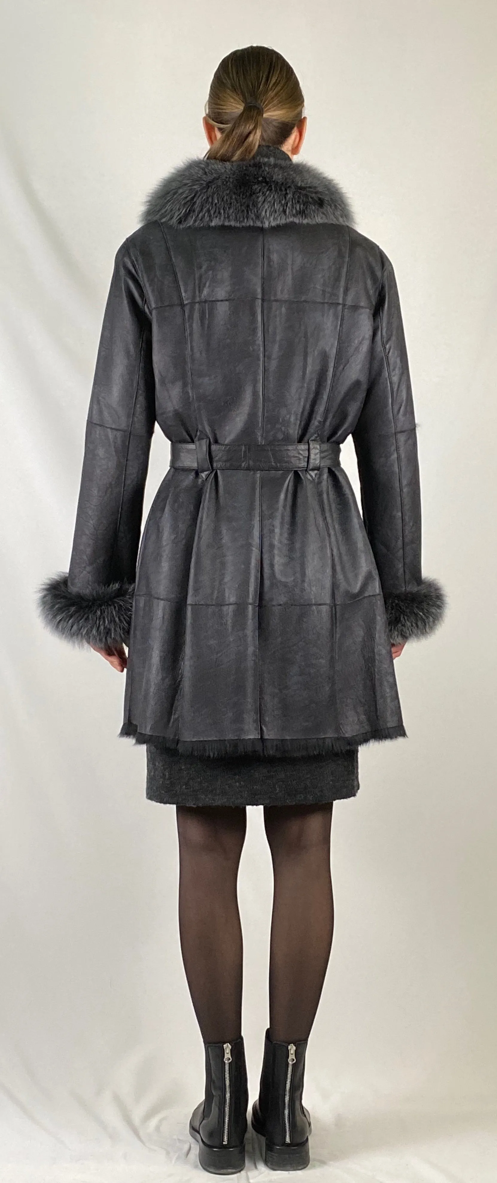 Shearling Rex Belted