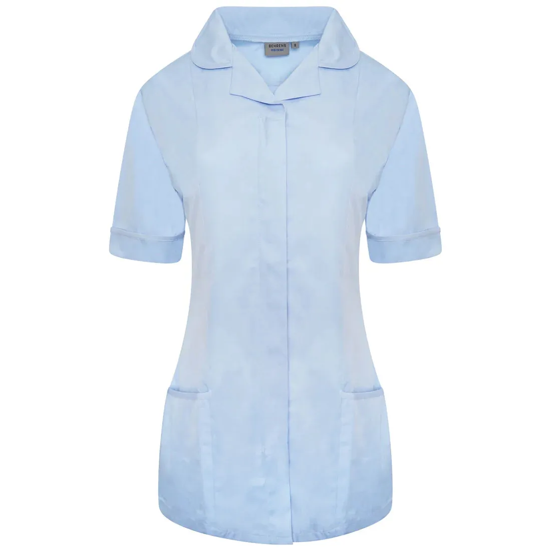 Sky/Sky Contrast Ladies Tunic with Round Collar - NCLTPS