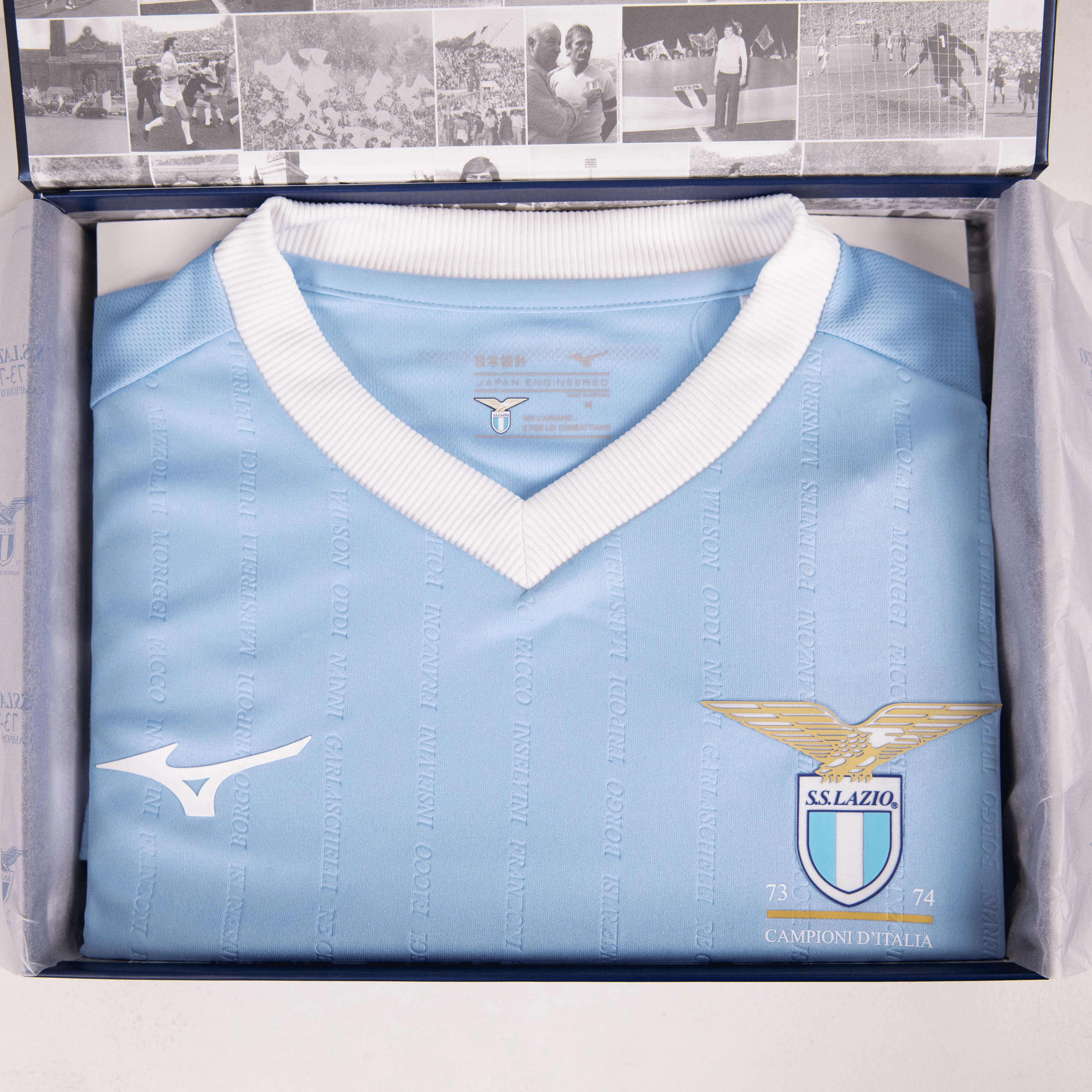 SS Lazio 73/74 Campioni D'Italia Special Edition Jersey - Limited Edition (P2GAAX3404)