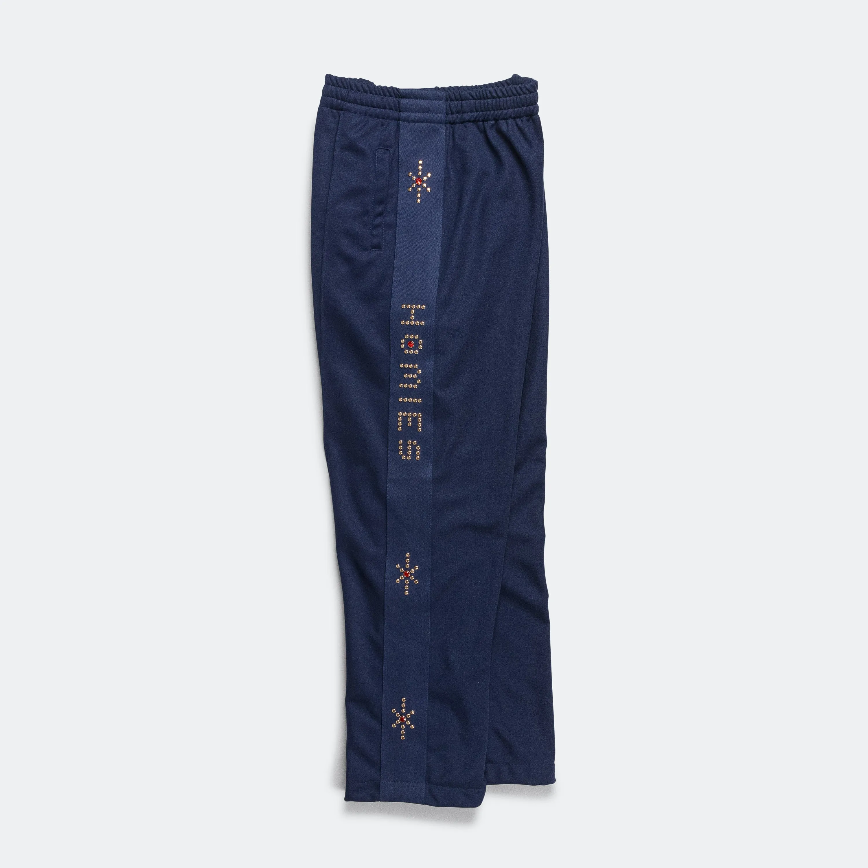 Studded Track Pant - Navy