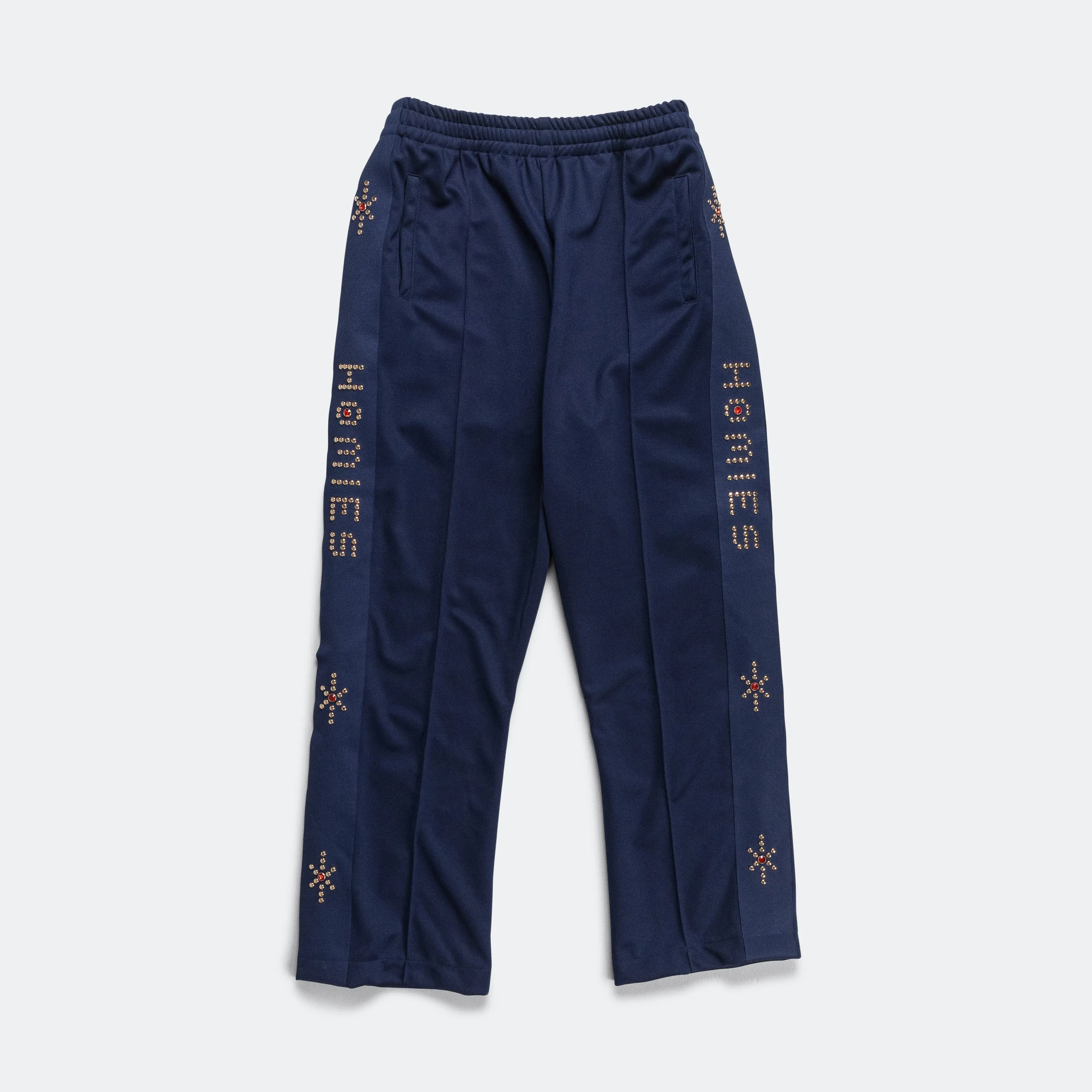 Studded Track Pant - Navy