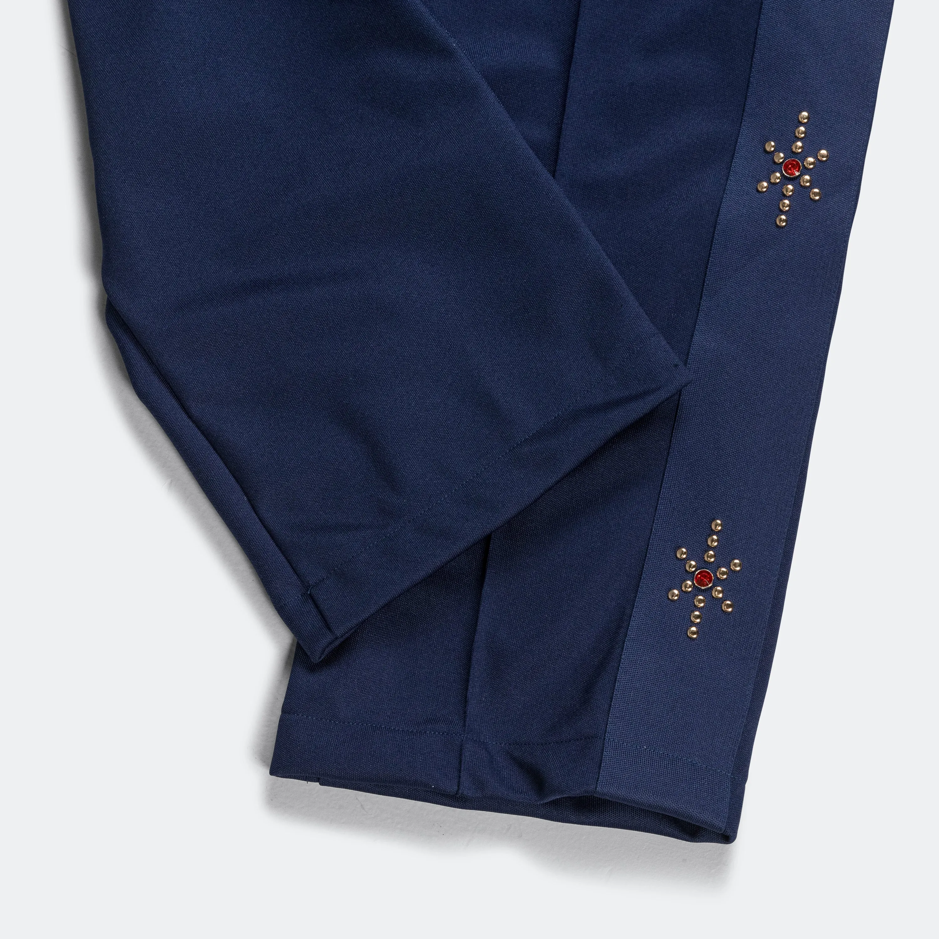 Studded Track Pant - Navy