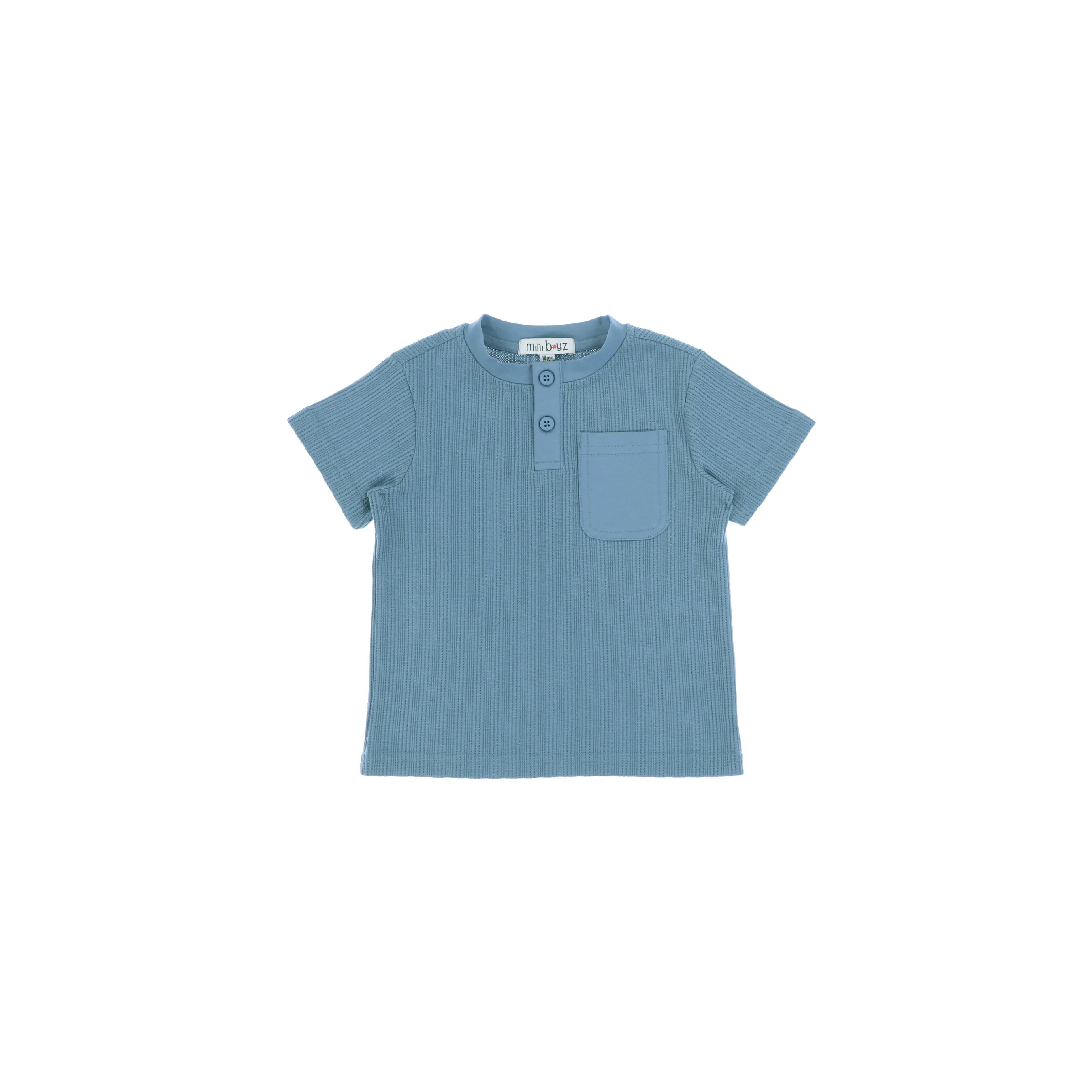 TEXTURED POCKET HENLEY