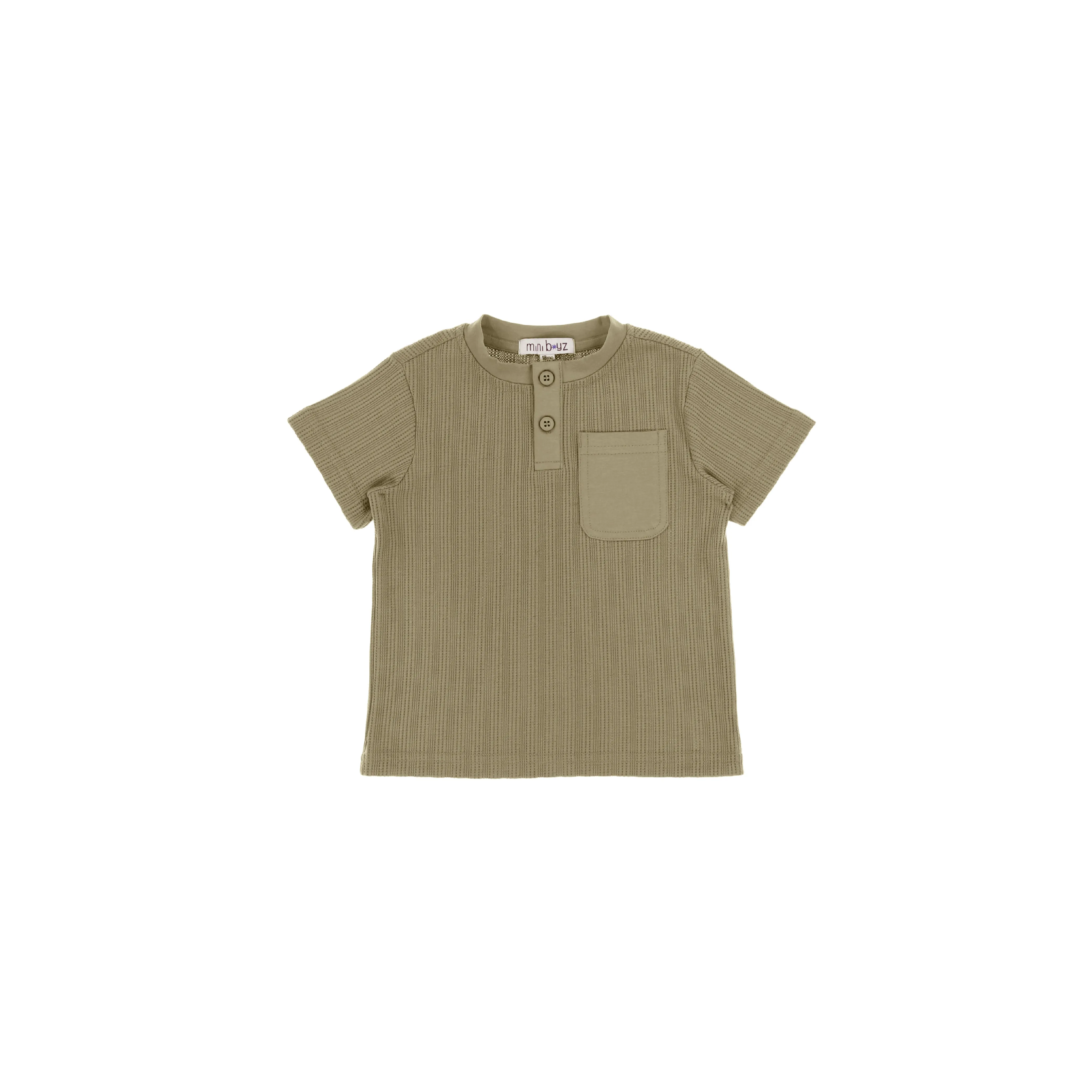 TEXTURED POCKET HENLEY